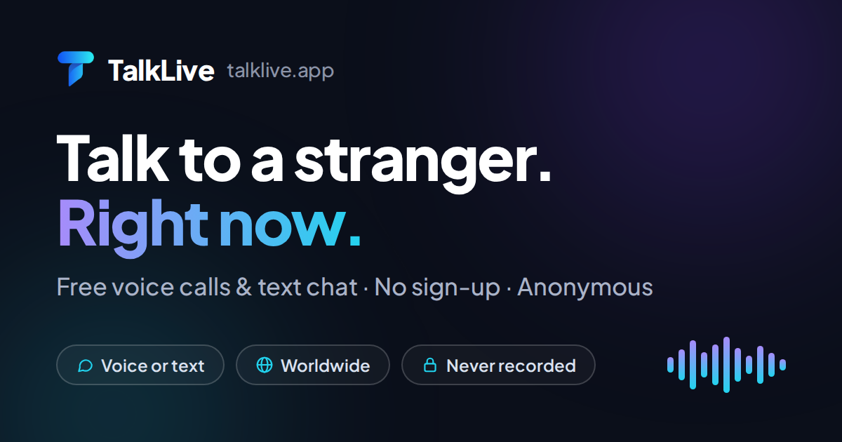 Talk to Strangers in Australia: Free Random Voice Chat, No Sign-Up ...